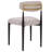 Schutt Boucle Upholstered Metal Dining Chairs