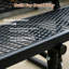 Banc de pique-nique en métal, banc de repas extérieur