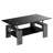 Rectangular Tempered Glass Coffee Table with Shelf-1450897545-1450897550