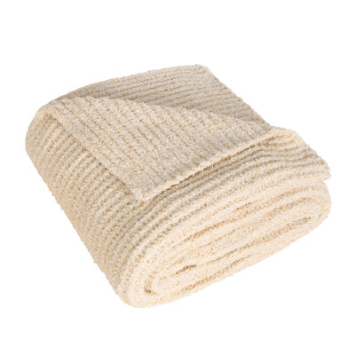 Soft Cozy Plush Fuzzy Knit Throw Blanket For Couch & Bed