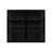 Contemporary Three Storage Cabinet With Black Doors And Iron Frame, For Home Modern Cabinet, Two Doors, Black, Suits Entryway, Living Room, Bathroom, Dining Room-1853976188