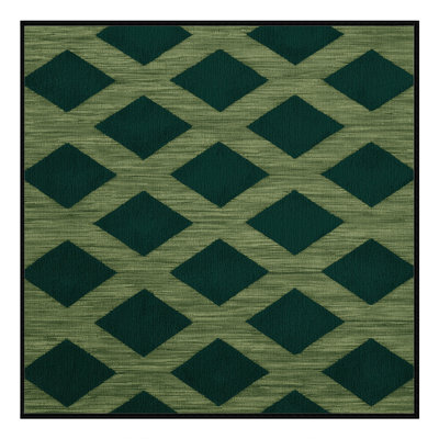 Tapis botanique brun lavable à la machine
