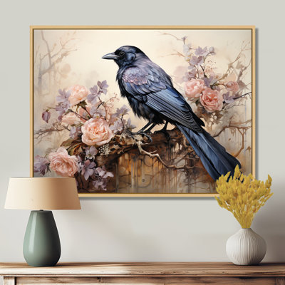 Corbeau murmure II - Corbeau, reproduction sur toile