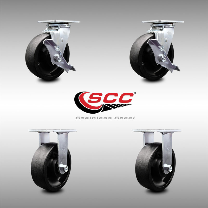 Gla Filled Caster Set with Roller Bearing