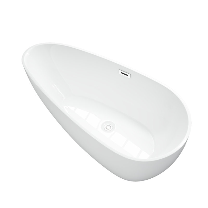 Freestanding Soaking Acrylic Bathtub A6020