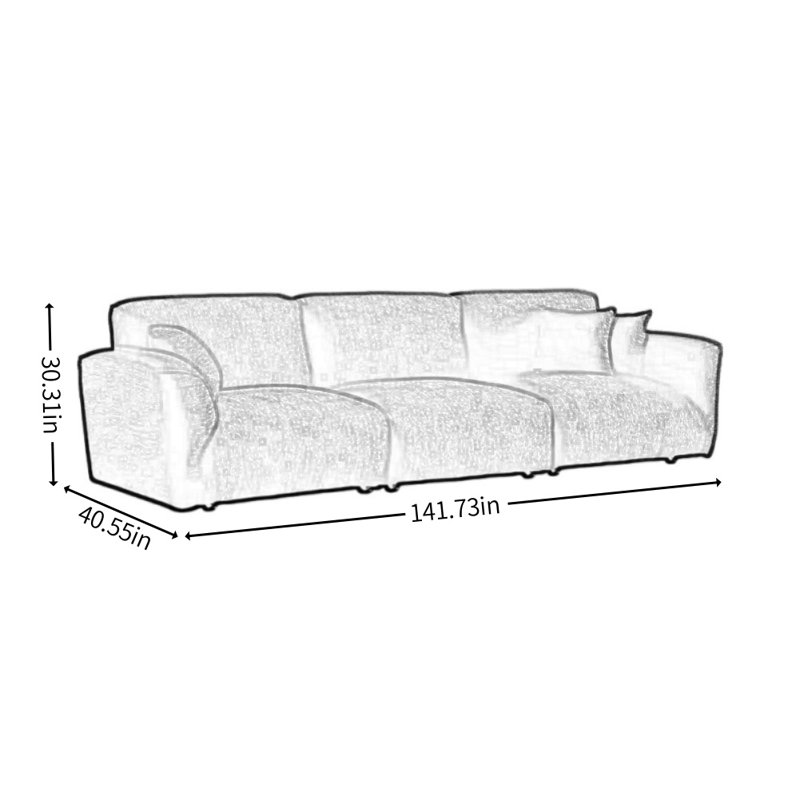 Petal-shaped Adjustable Chenille Fabric Sofa