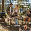 Table de camping pliante, table d'appoint enroulable en aluminium avec plateau résistant à la chaleur, structure en X robuste, pour les voyages en barbecue-987065383