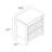 Allysyn 2-Drawer Nightstand with Open Storage -198921249