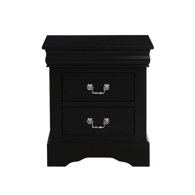 Table de chevet 2 tiroirs en bois