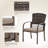 Hainer 6 - Person Wicker Patio Dining Set with Rectangular Table , Cushions Included-1591791889