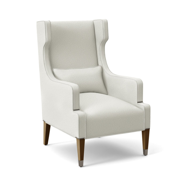 Thom Filicia Home 31" James Street Wing Chair, Havana, Kenworth Pearl