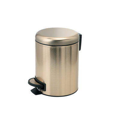 Therrien Steel Step On Kitchen Trash Can