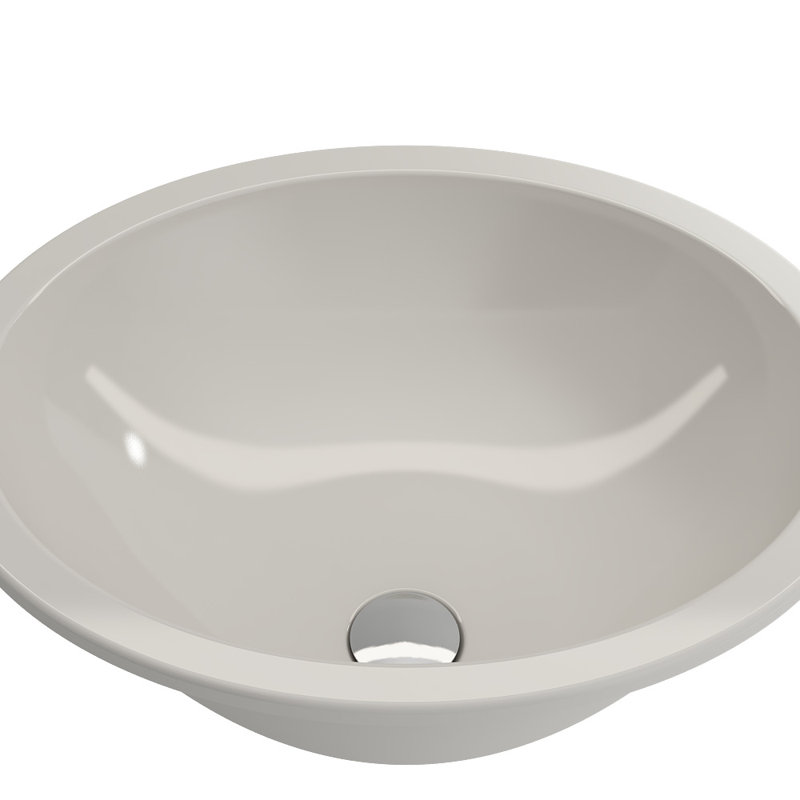Parma 22.4'' L Bathroom Sink, Biscuit