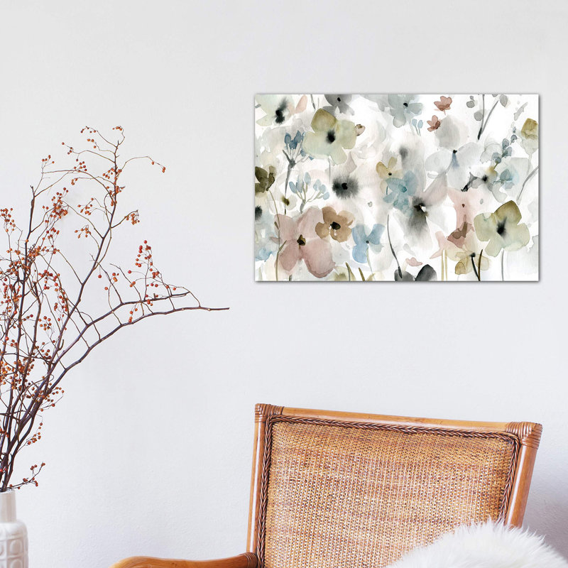 Evening Garden by Carol Robinson - Painting on Canvas, 101.6 cm H x 66.04 cm W x 1.91 cm D, No Frame