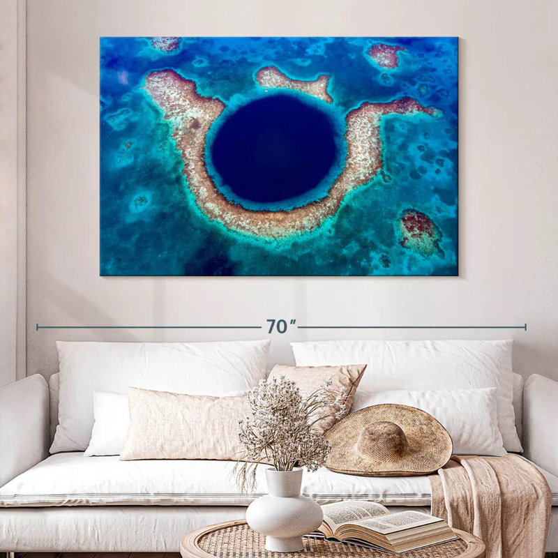 Antenne Tergel Great Blue Hole, H 34 po x l 51 po