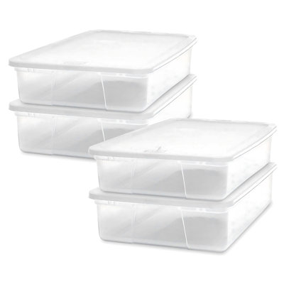 Homz Plastic Storage Tub & Tote