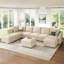 Canapé-lit modulaire en U avec rangement Tremee - beige-1542576690