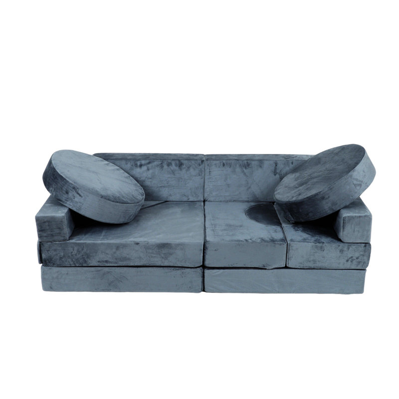 Small Sofa, Modular Couch, Sectional Sofa For Creative Play, Gray