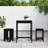 Niamora 17 Stories Bar Set with Wood Frame and Solid Wood Outer Material-532859830