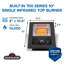 Built-In 700 Series 10" Single Infrared Burner, Matte Black-112806686