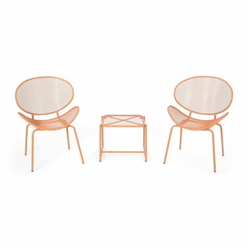 Elba 3-Piece Chat Set, Orange