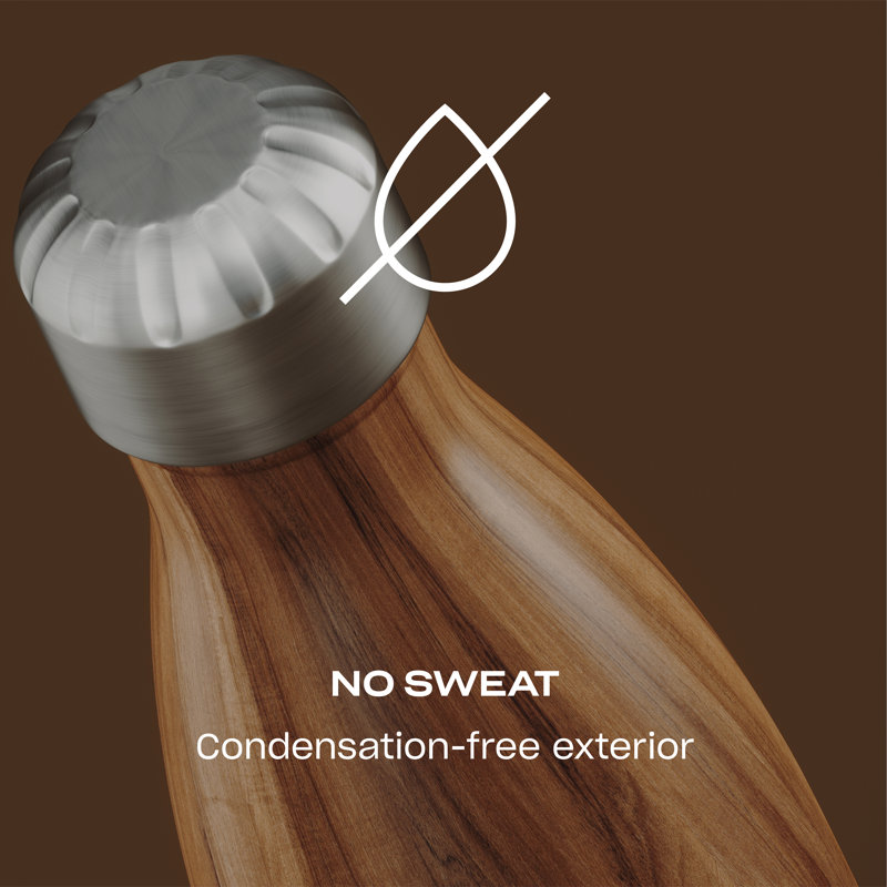 Teakwood Stainless Steel 16 oz Insulated Travel Mug