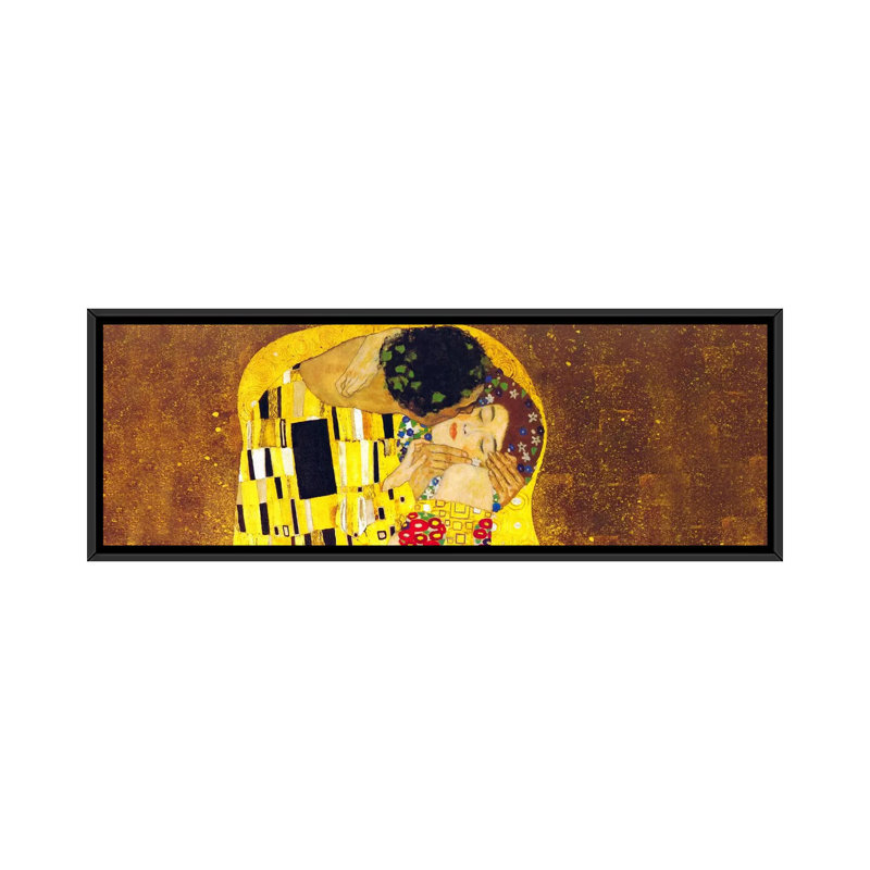 The Kiss par - Giclée sur toile tendue avec châssis, H 20 po x l 60 po x P 1,5 po