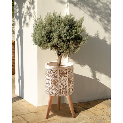 KARISTOS Handmade Ceramic Elevated Planter