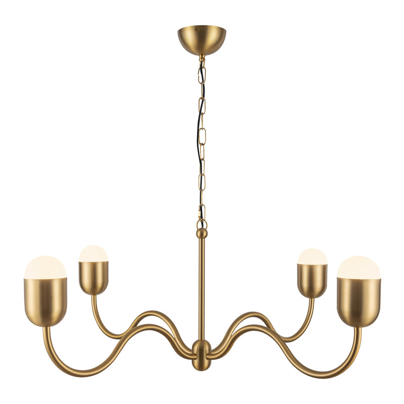 Effie Chandelier, Gold, 89.13" H x 39" W x 39" D