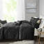 Édredon en velours double / grand - noir, losange, lavable à la machine, oreiller inclus noir pour le rembourrage, conception, inclus-128674513-128674517