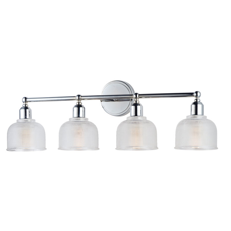 Éclairage pour salle de bain 4 lumières en chrome poli à intensité variable Laurenza