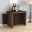 Table de salle à manger extensible contemporaine multifonctionnelle avec prise et rangement pour fêtes, mariages, réunions et célébrations-1787796086
