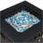 Wicker Fire Pit Column with Glass Windscreen