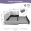 Lit de jour rembourré en velours avec couchette escamotable Cocoon-843620501