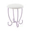Table de coiffeuse, ensemble de meuble-lavabo en cuir synthétique blanc et clair