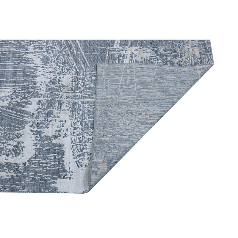 Camouflage Area Rug in Blue, Rectangle 9' x 12'