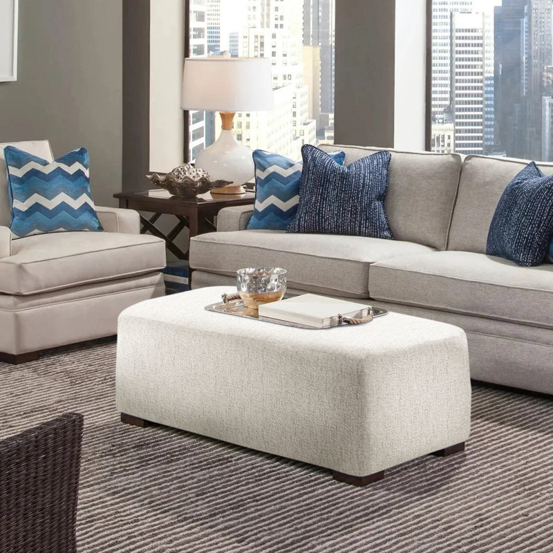 Campos Ottoman, Honey, Brown Geometric, 0456-33