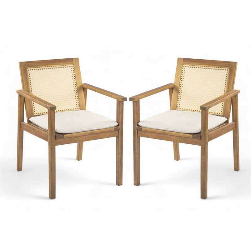 Chaise de salle à manger d'extérieur avec coussin Preston (excluant la table)