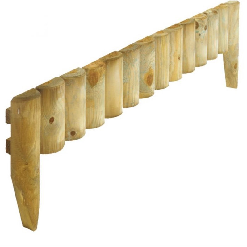 Brekyn Solid Wood Lawn Edging, 45cm H x 5cm W x 5cm D