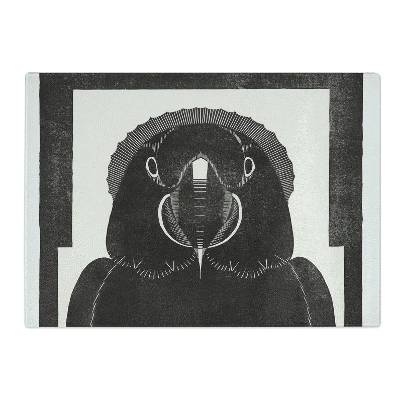 Parrot by Samuel De Mesquita Chopping Board, 0.4cm H x 20cm W x 28.5cm L