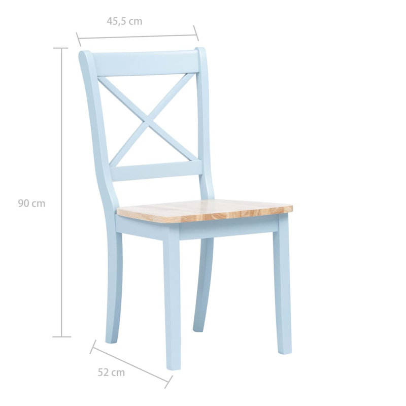 Gilbert 45cm H Side Chair, Grey/Brown, 2