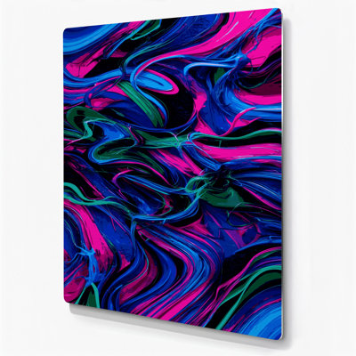 Art numérique bleu abstrait numérique 93