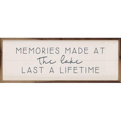 Memories Made At The Lake White