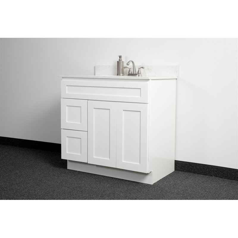 Base de meuble-lavabo 36 po seulement, Blanc