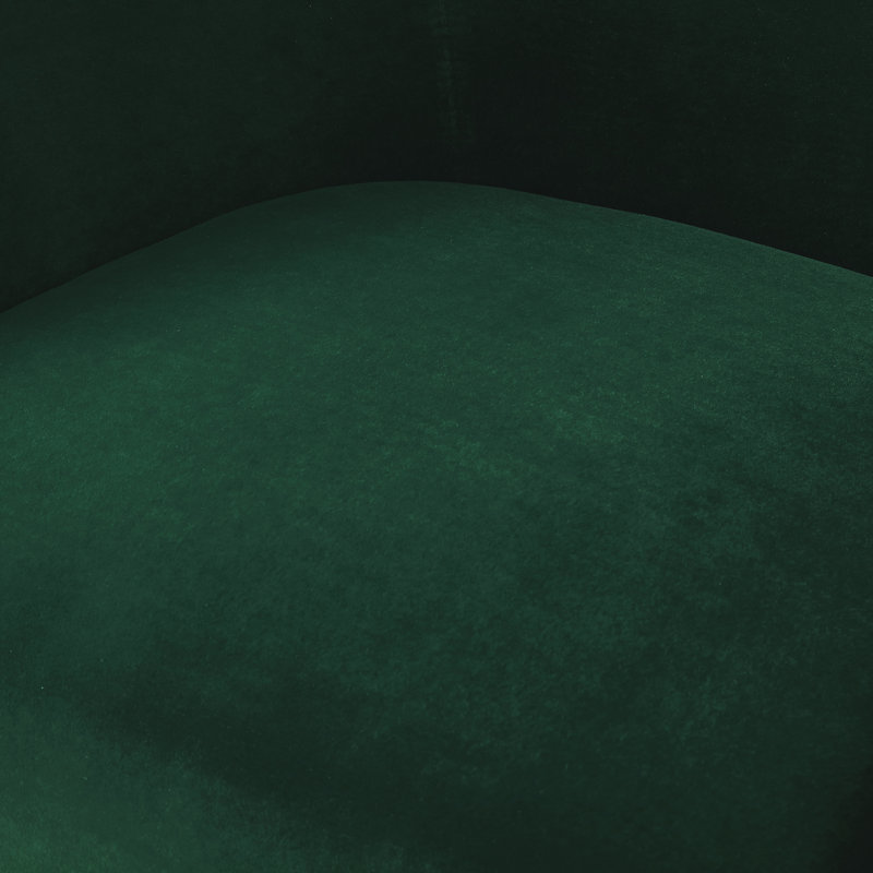 Fauteuil demi-tonneau en velours 31 po Lucent, Vert