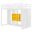 Lit mezzanine en bois avec garde-robe, tablettes et armoire-47779894-47779890