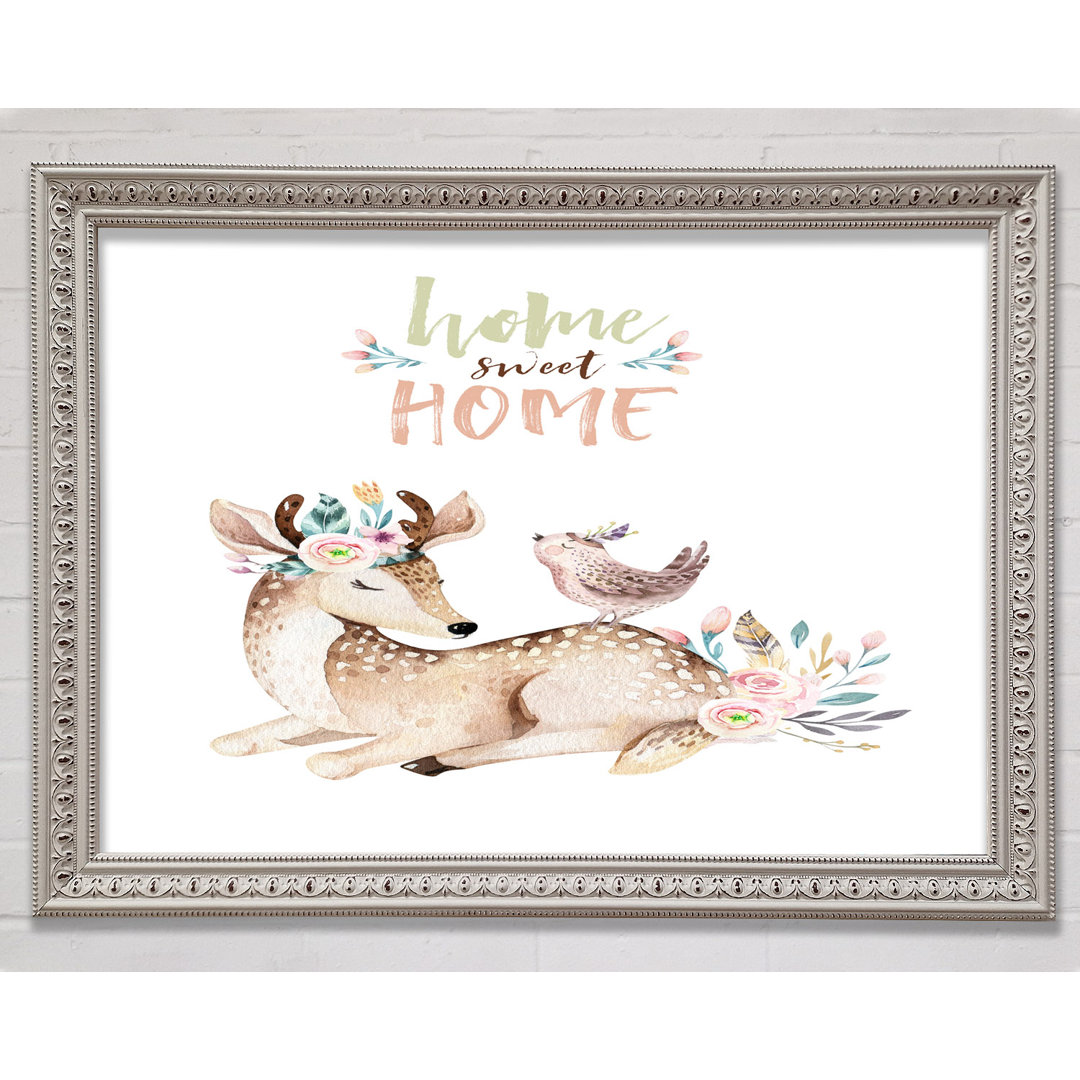 Home Sweet Home Woodland Animals - Einzelner Bilderrahmen Kunstdrucke