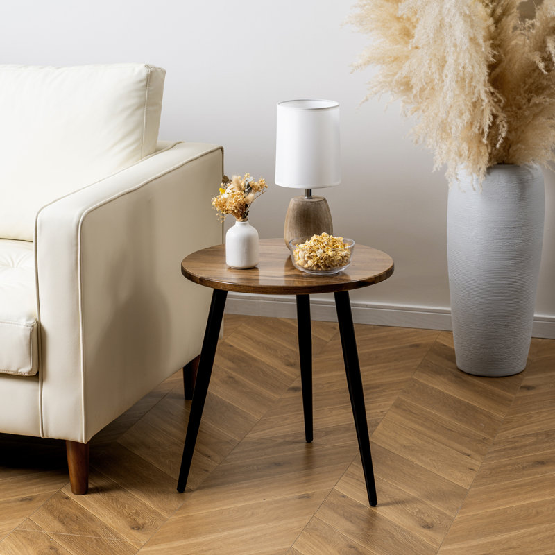Acacia Wood Side Table