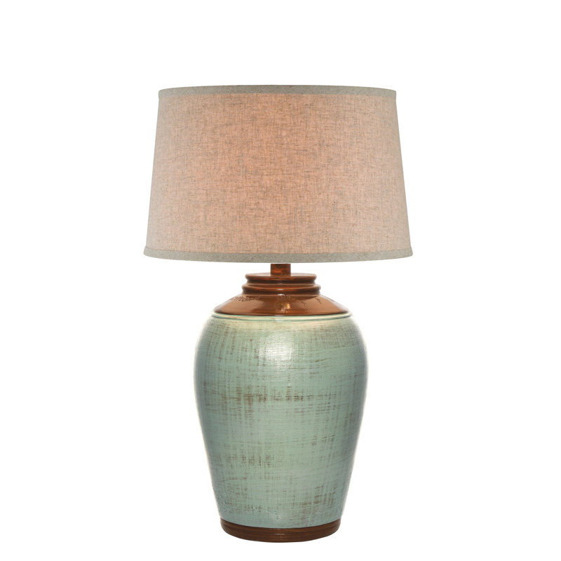 Corlissa Ceramic Lamp, Celadon Green