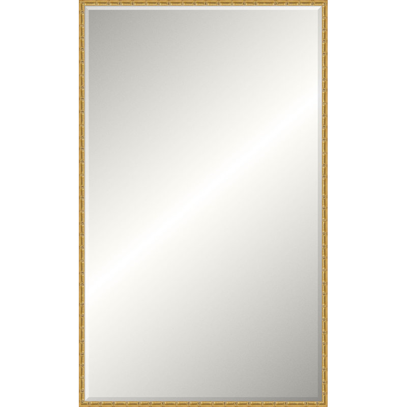 Adelaide Solid Wood Beveled Mirror, Rectangle, 35.75" x 23.75"